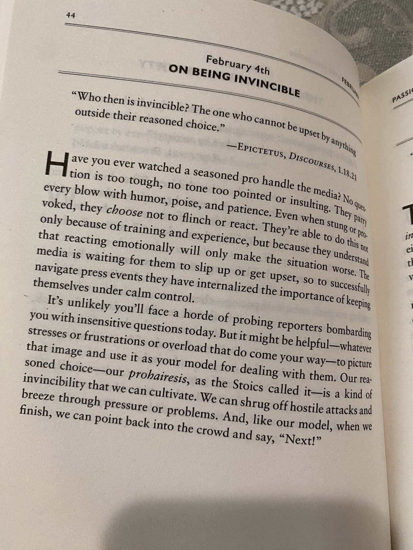 The Daily Stoic … The Daily Quote … Page 44