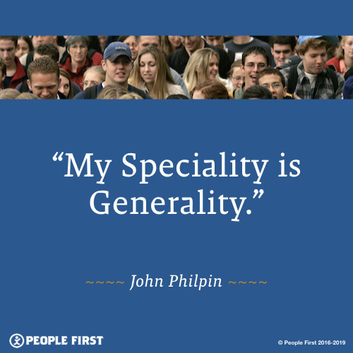 My Speciality Is Generality