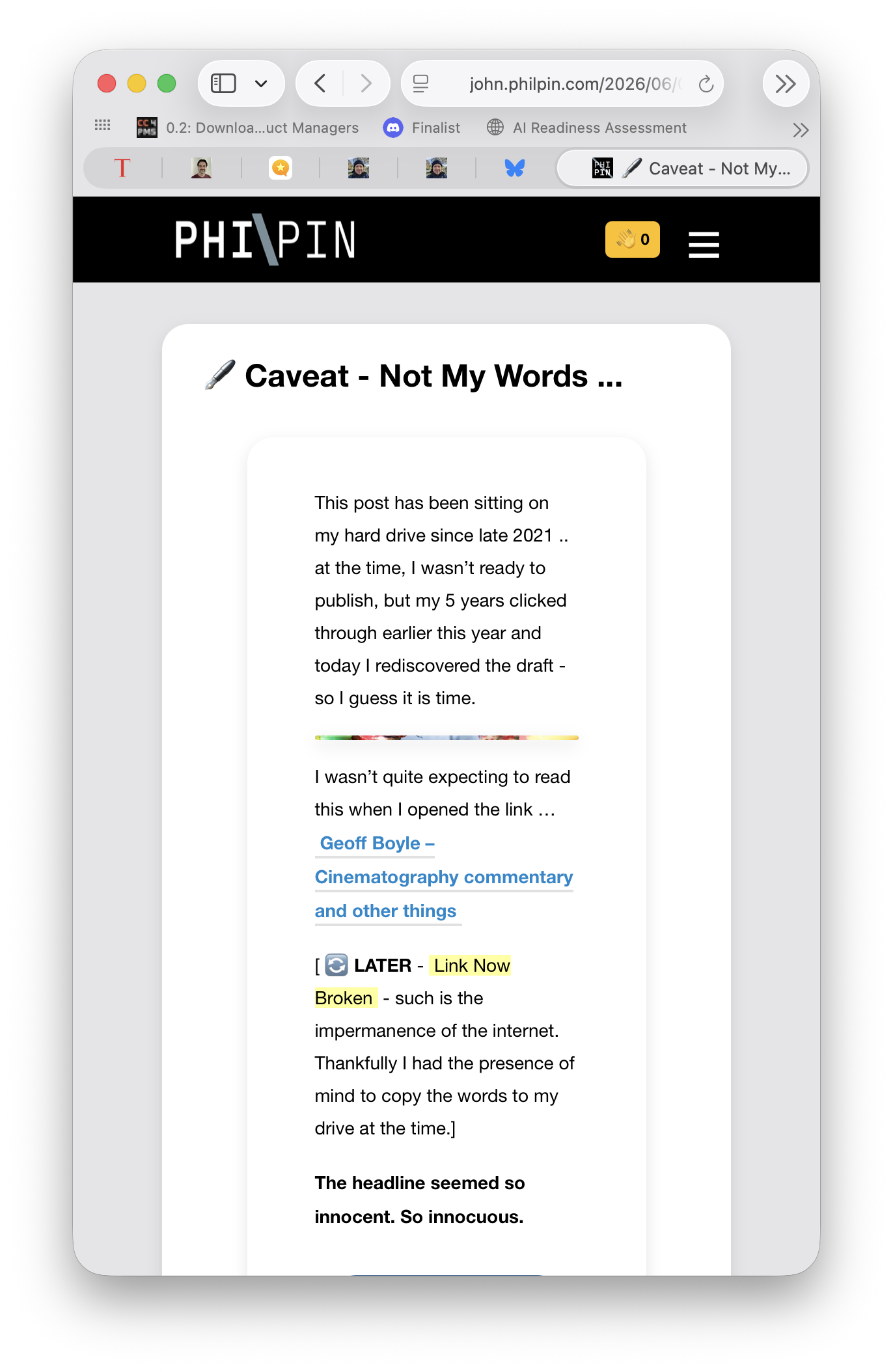 a post on philpin.com