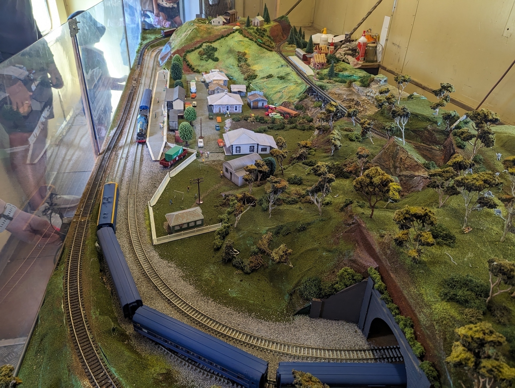 A model train set.