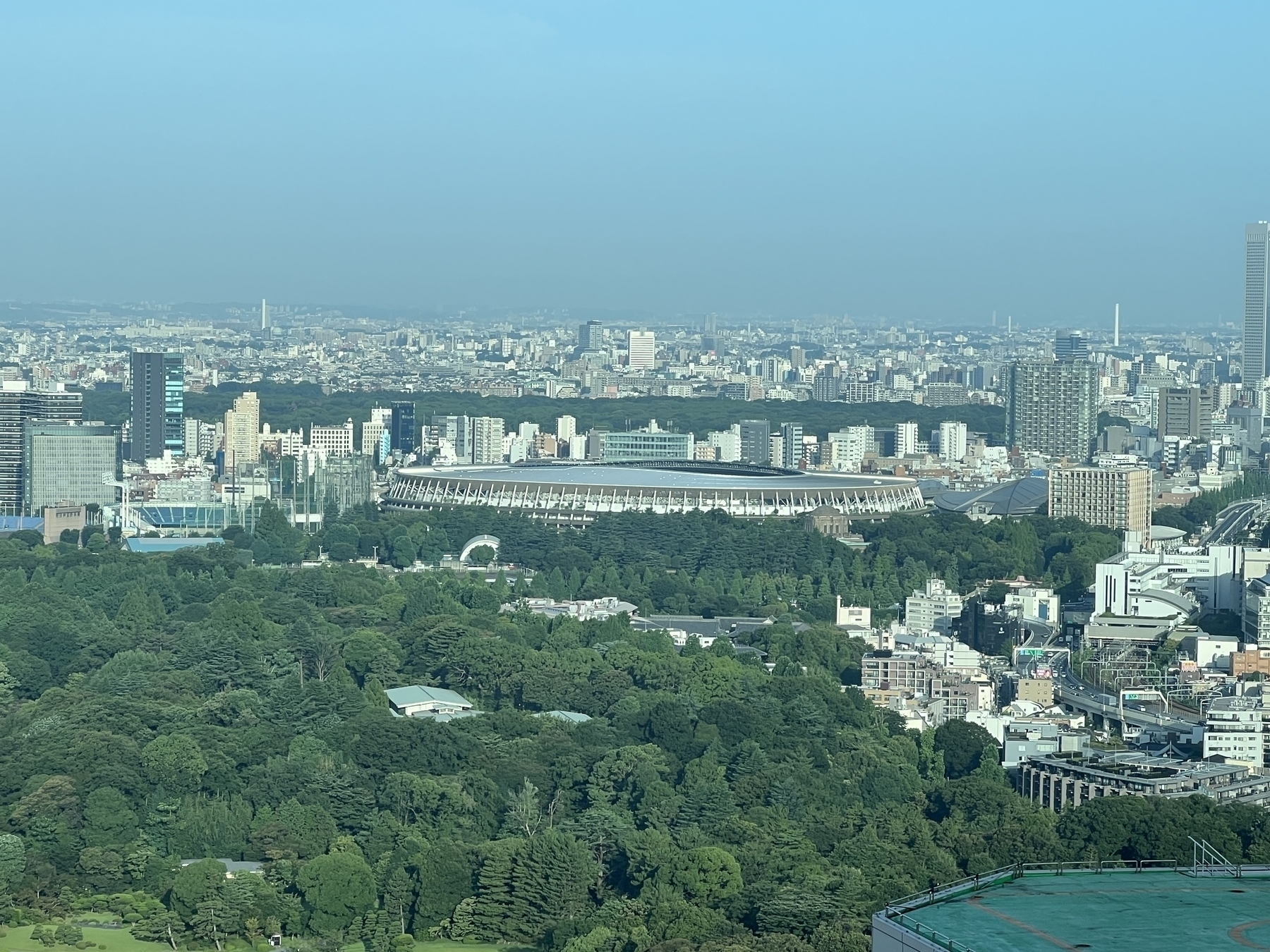Japan National Stadium from hotel