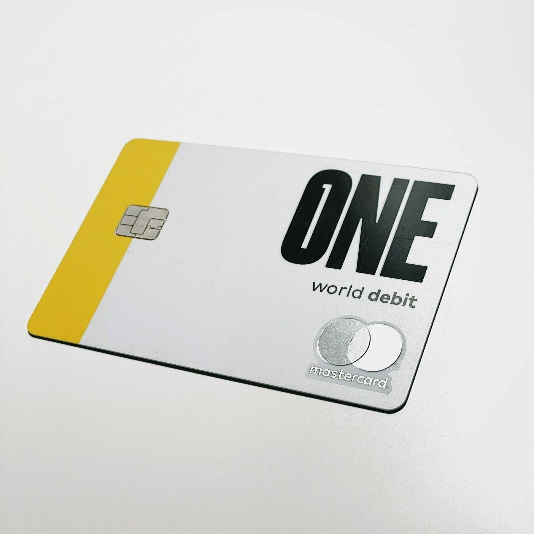The One Finance debit card (Mastercard)