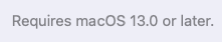 MacOS13orlater