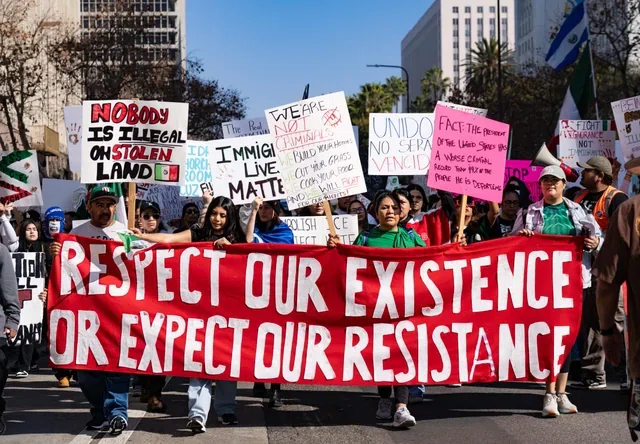 Protests calling for resistance to Trump
