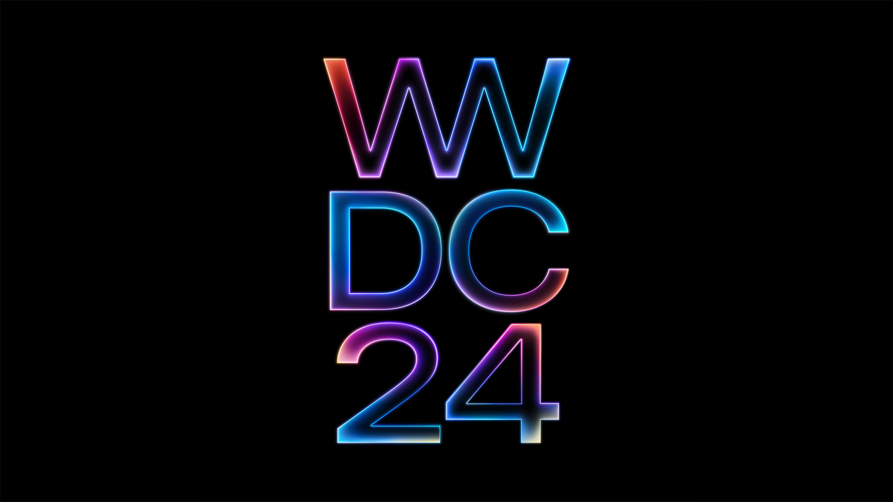 Apple WWDC24 event announcement hero.