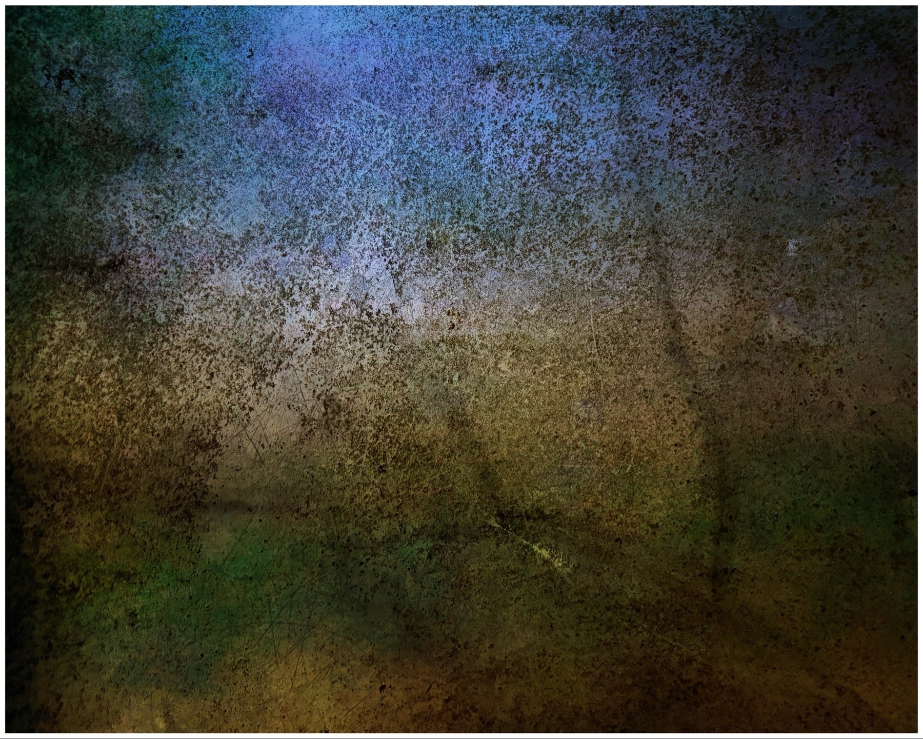 Abstract textured background with a mix of blue, green, and brown colors, giving a weathered and rustic appearance.