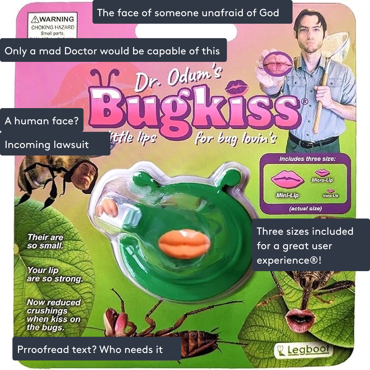 Dr. Odum’s Bugkiss little lips for bug lovin’s, 
