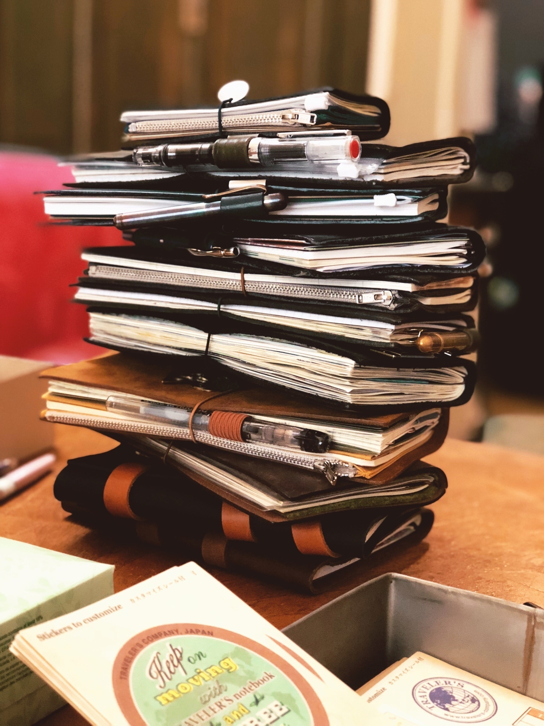 Stack of Traveler's Notebooks