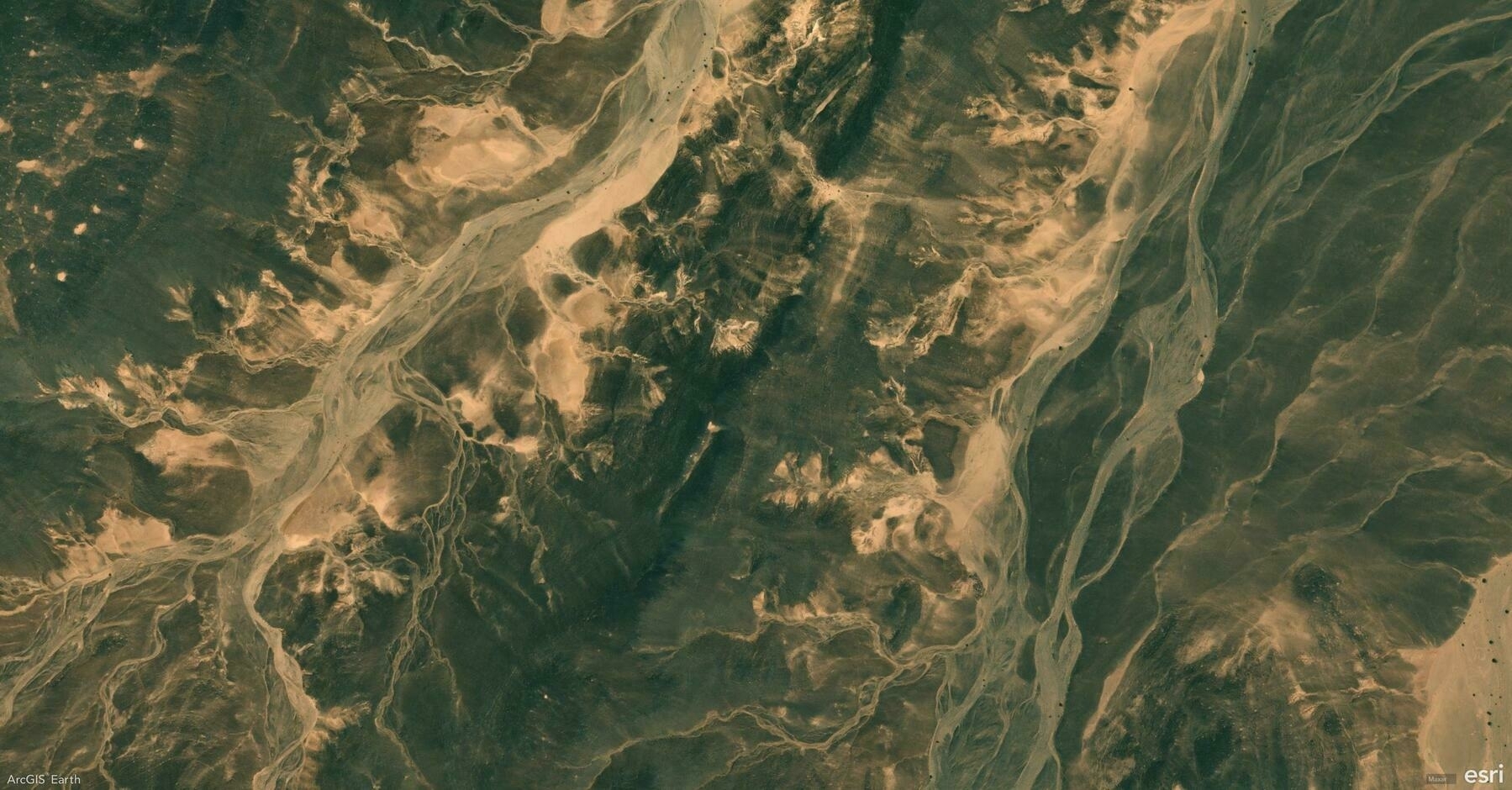 Screenshot of Jufra District, Libya, from ArcGIS Earth