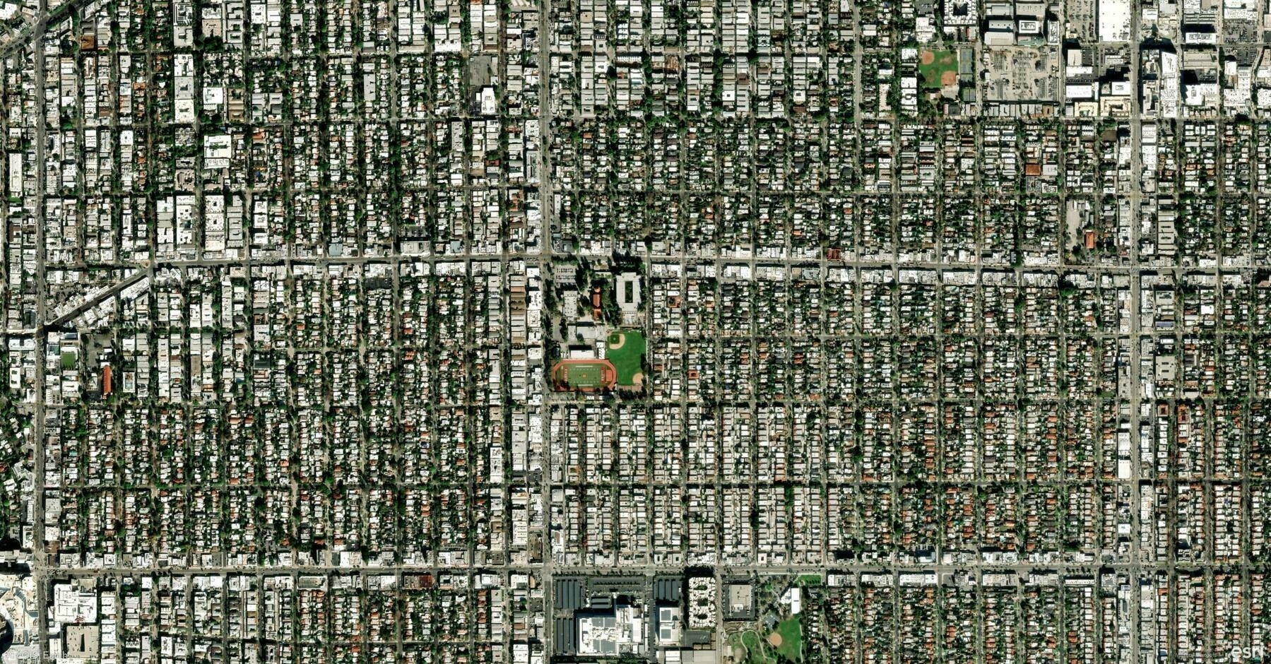 Screenshot of Los Angeles, United States, from ArcGIS Earth