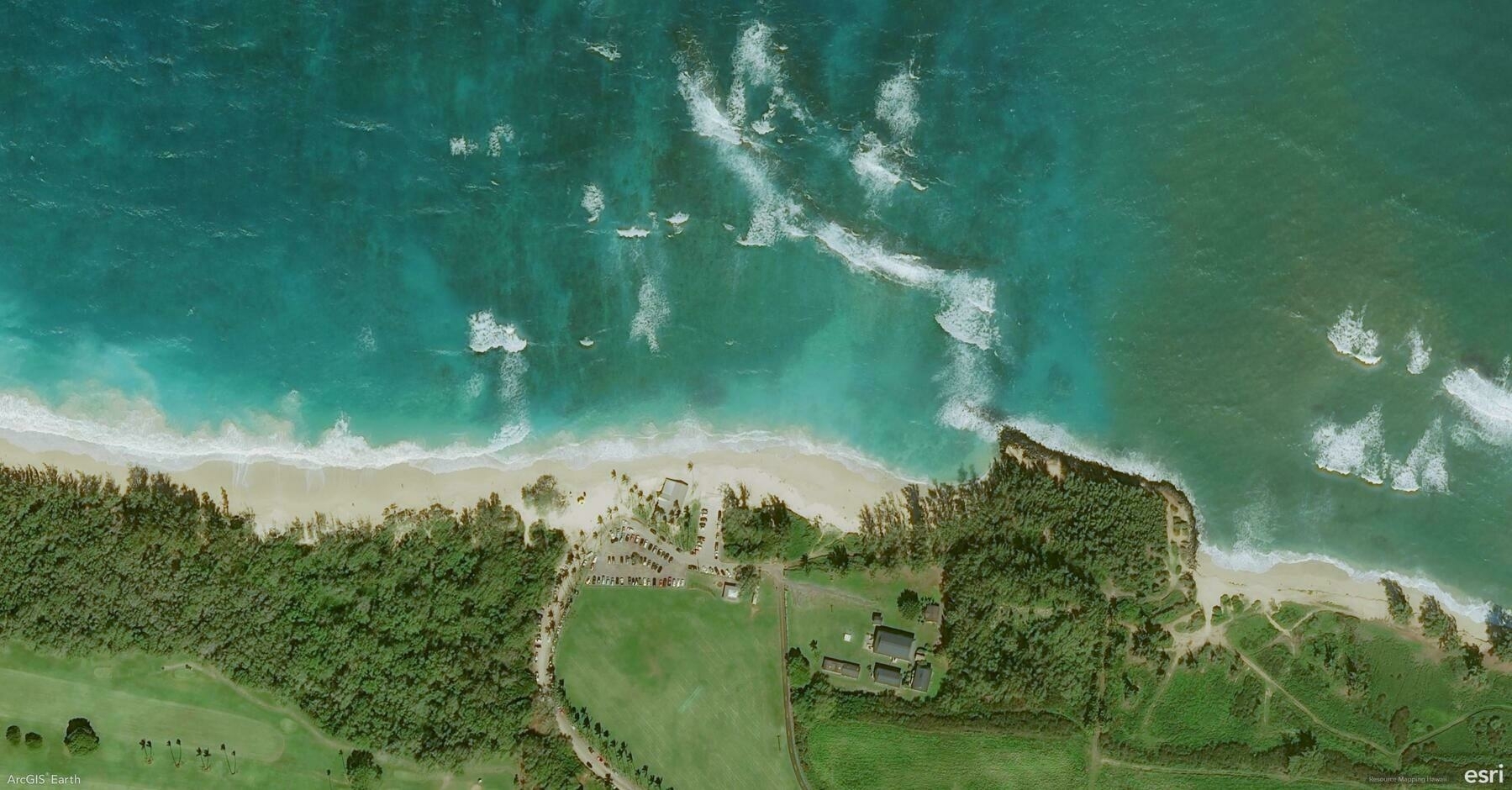 Screenshot of Paia, United States, from ArcGIS Earth