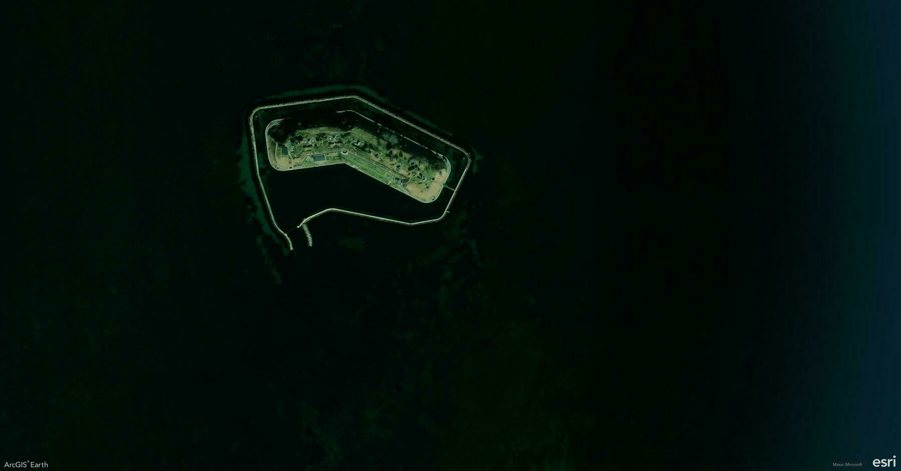 Screenshot of Kastrup, Denmark, from ArcGIS Earth