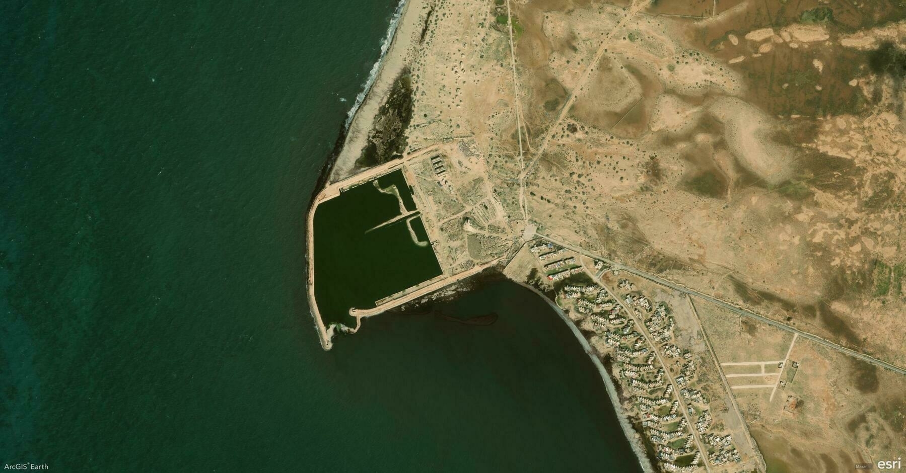 Screenshot of Libya, from ArcGIS Earth