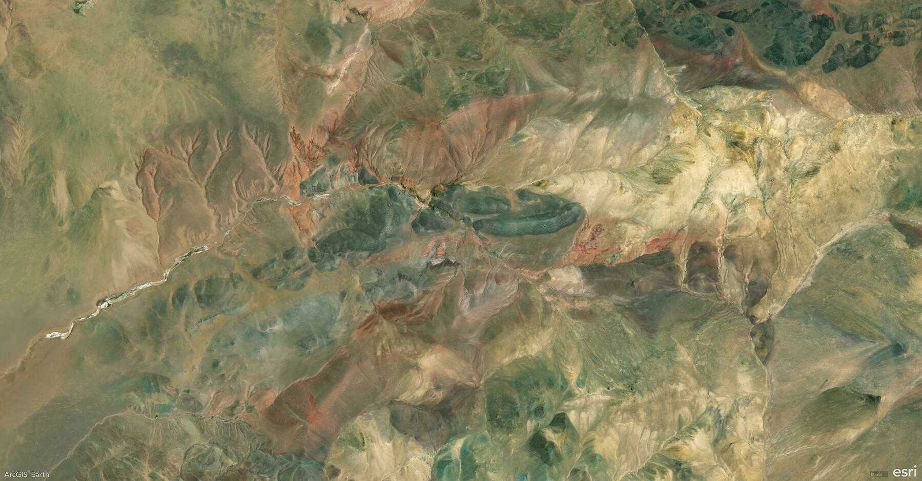 Screenshot of Ngari, China, from ArcGIS Earth