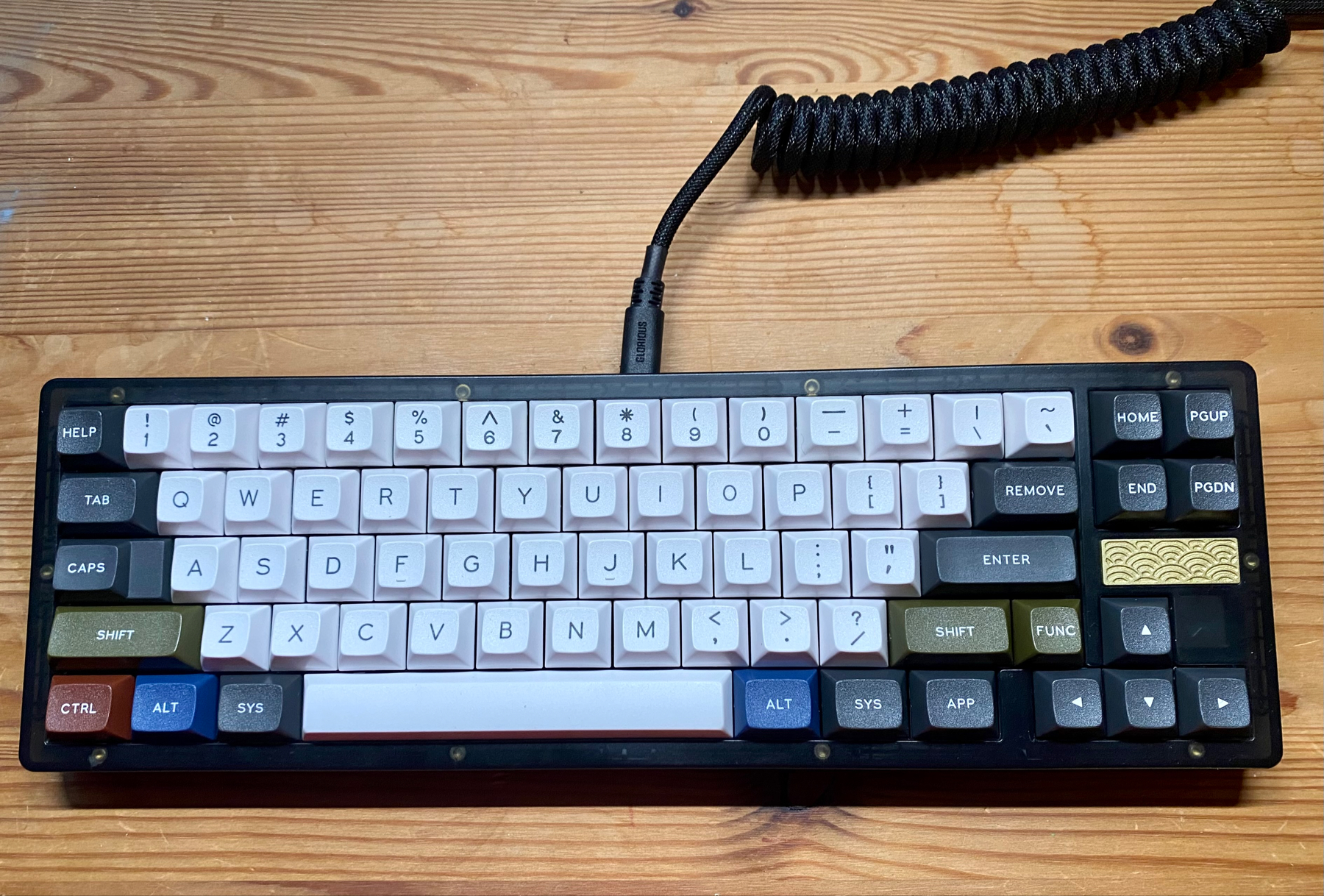 mechanical keyboard with fresh keycard