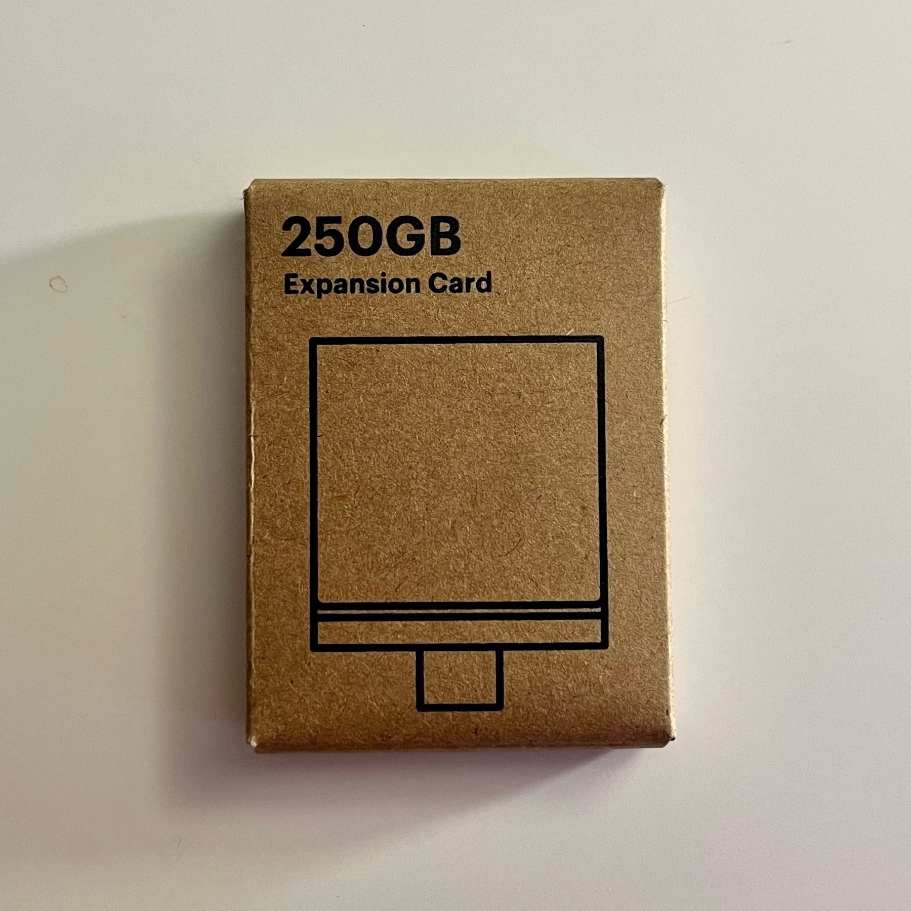 a boxed 250 GB storage expansion module