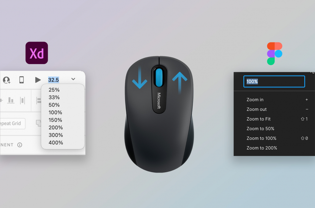 My alternative solution for reverting the mouse zooming scroll direction when switching between Figma and Adobe XD