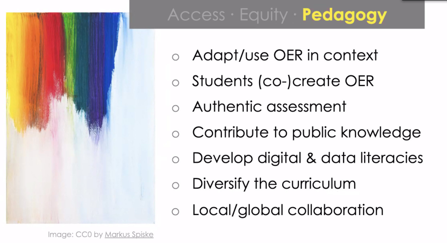 OER enfoced by pedagogy