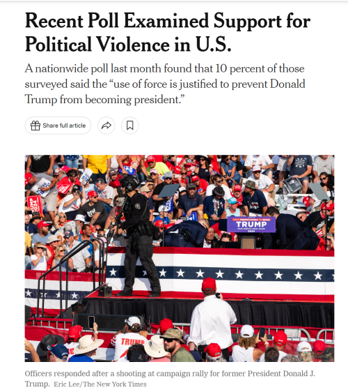 What people think of political violence