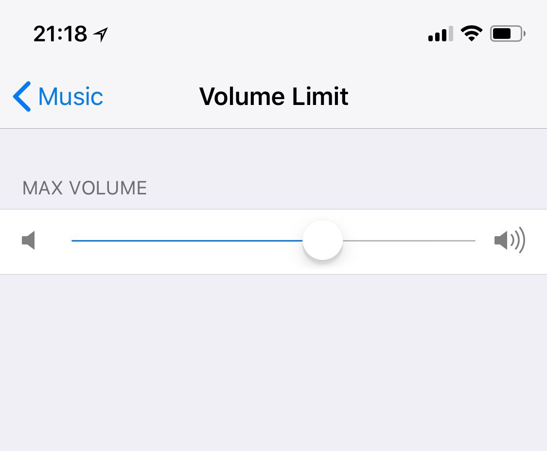 Volume Limit