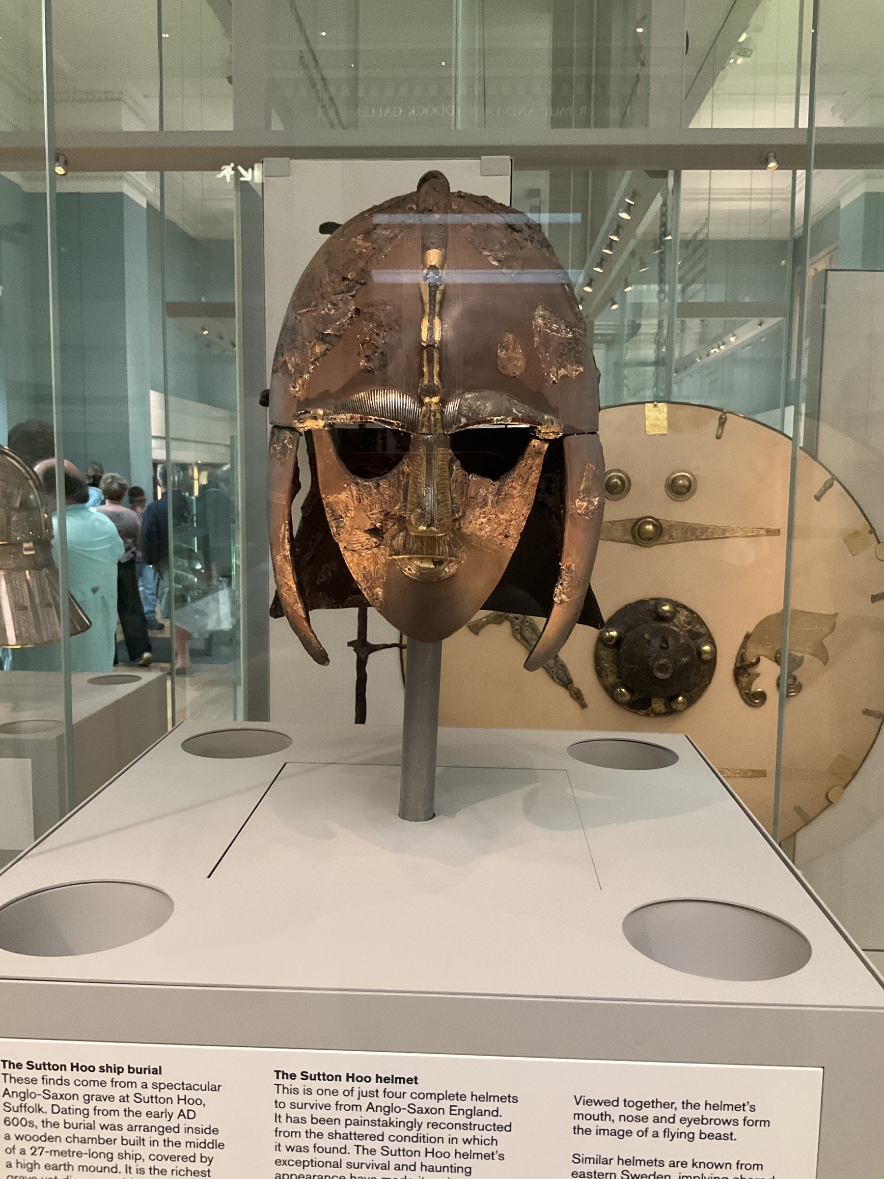 The Sutton Hoo helmet. 