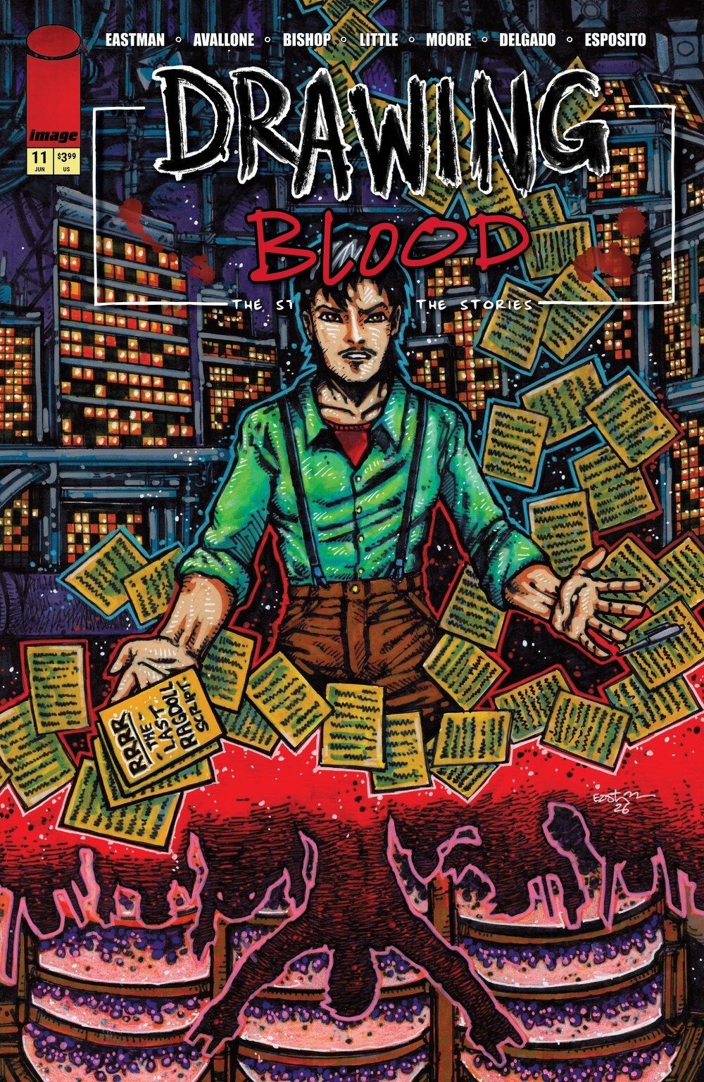 Drawing Blood #11 (Of 12)(Cover A Kevin Eastman)