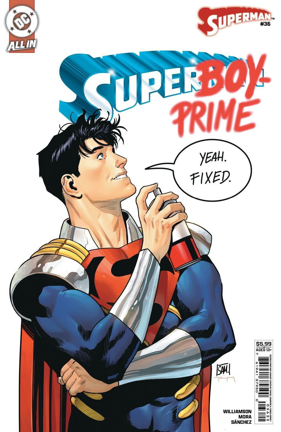 Superman #36 (2nd Printing Cover B Daniel Sampere Card Stock Variant)