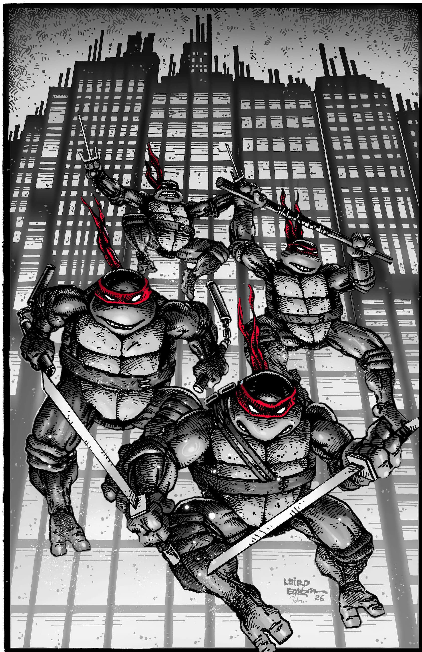 TMNT #300 Variant RI 1:25 by Peter Laird, Kevin Eastman, Fahriza Kamaputra