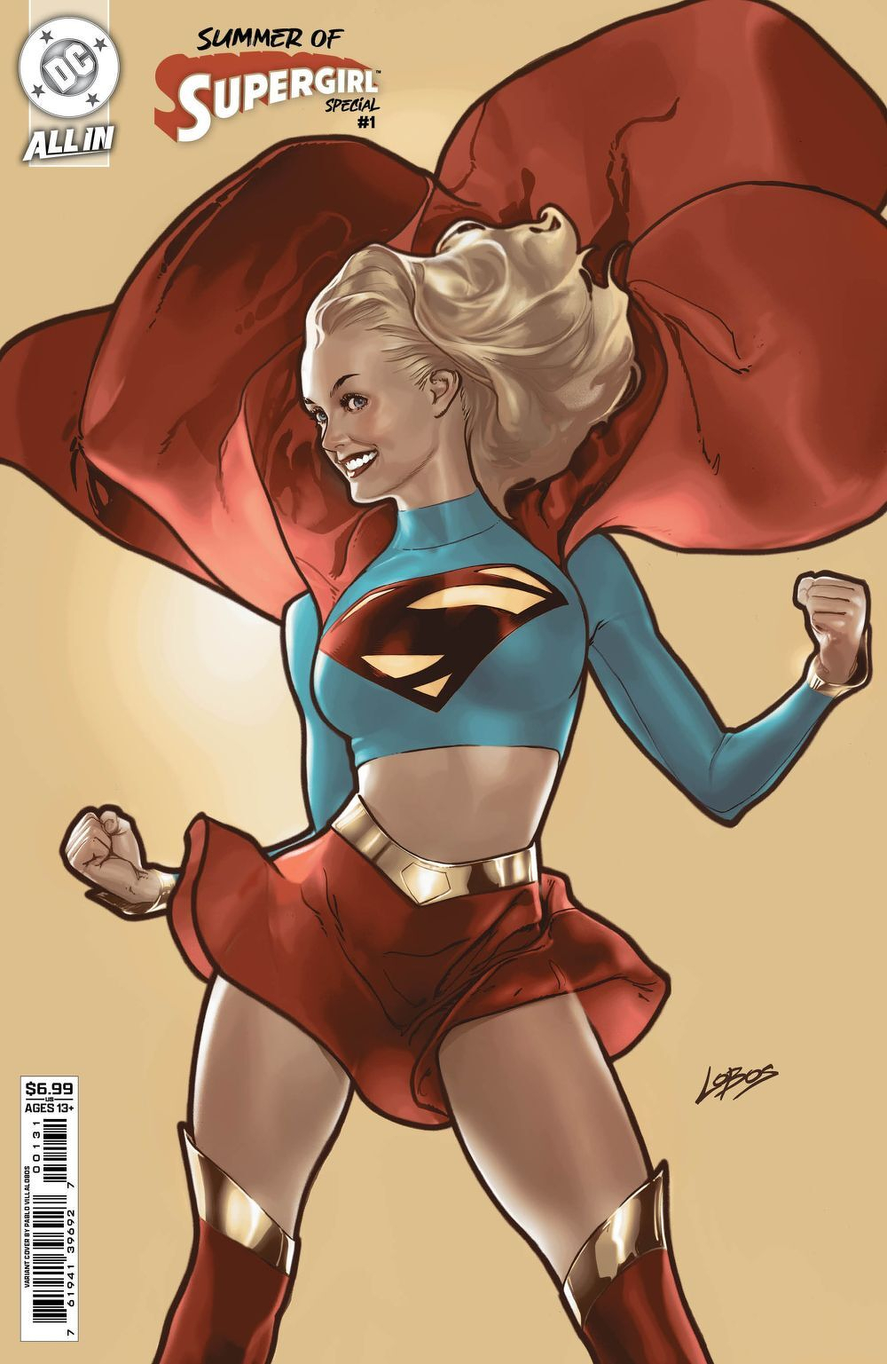Summer Of Supergirl Special #1 (One Shot)(Cover B Pablo Villalobos Card Stock Variant)