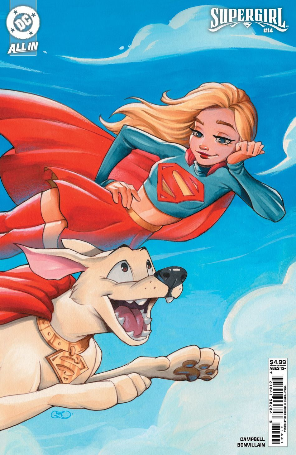 Supergirl #14 (Cover D Chrissie Zullo-Uminga Card Stock Variant)(The Reign Of The Superboys)