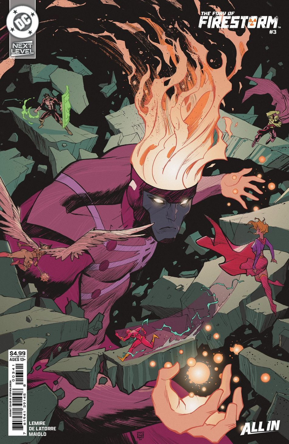 Fury Of Firestorm #3 (Of 8)(Cover D Stephen Green Card Stock Variant)