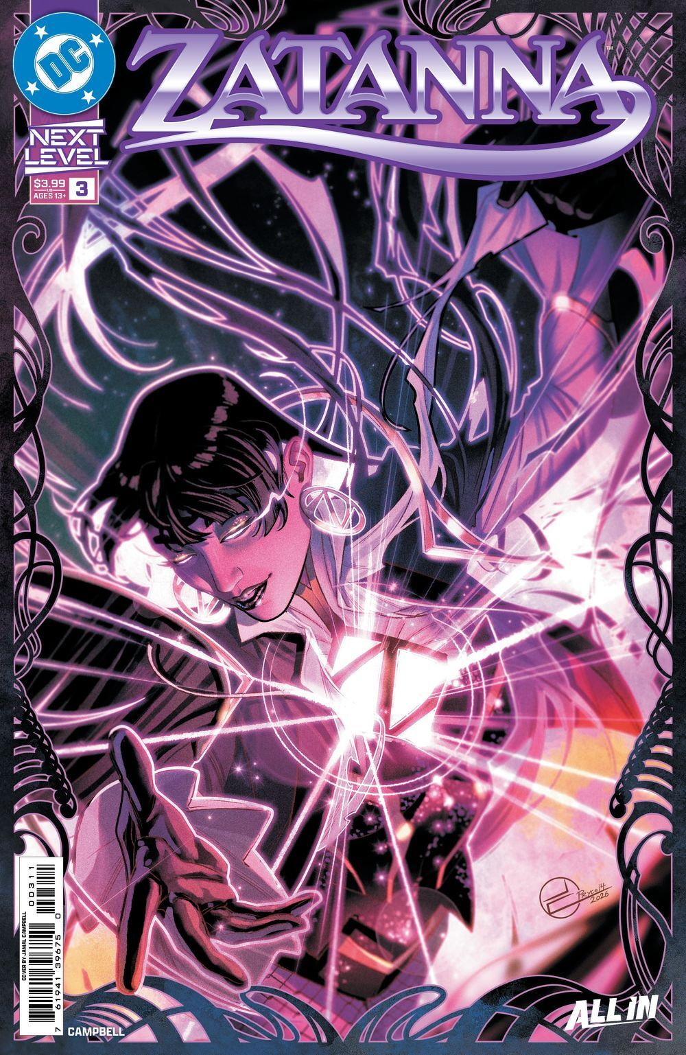 Zatanna (2026) #3 (Cover A Jamal Campbell)