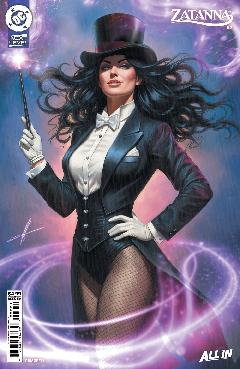 Zatanna (2026) #3 (Cover C Carla Cohen Card Stock Variant)
