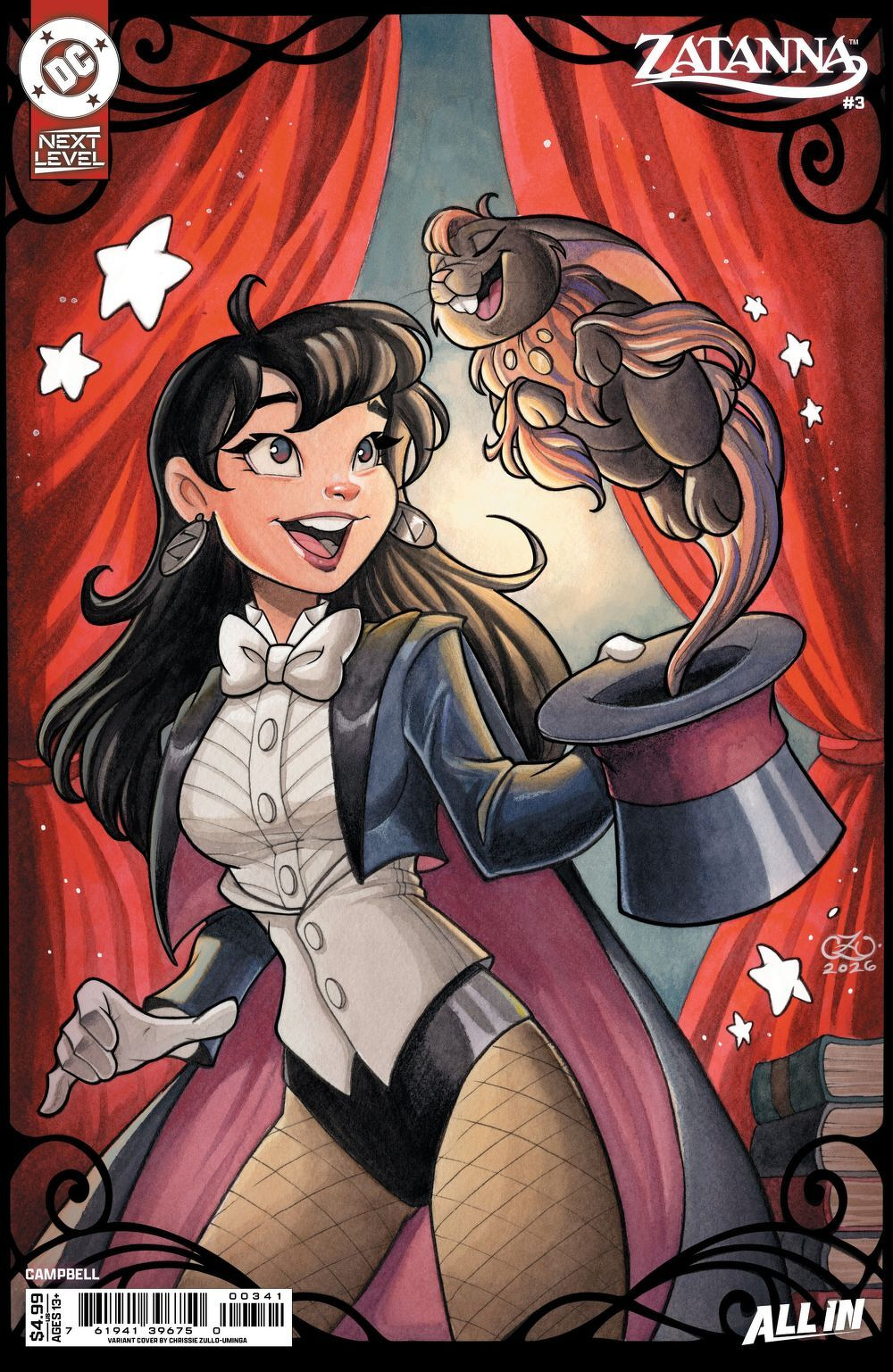 Zatanna (2026) #3 (Cover D Chrissie Zullo-Uminga Card Stock Variant)