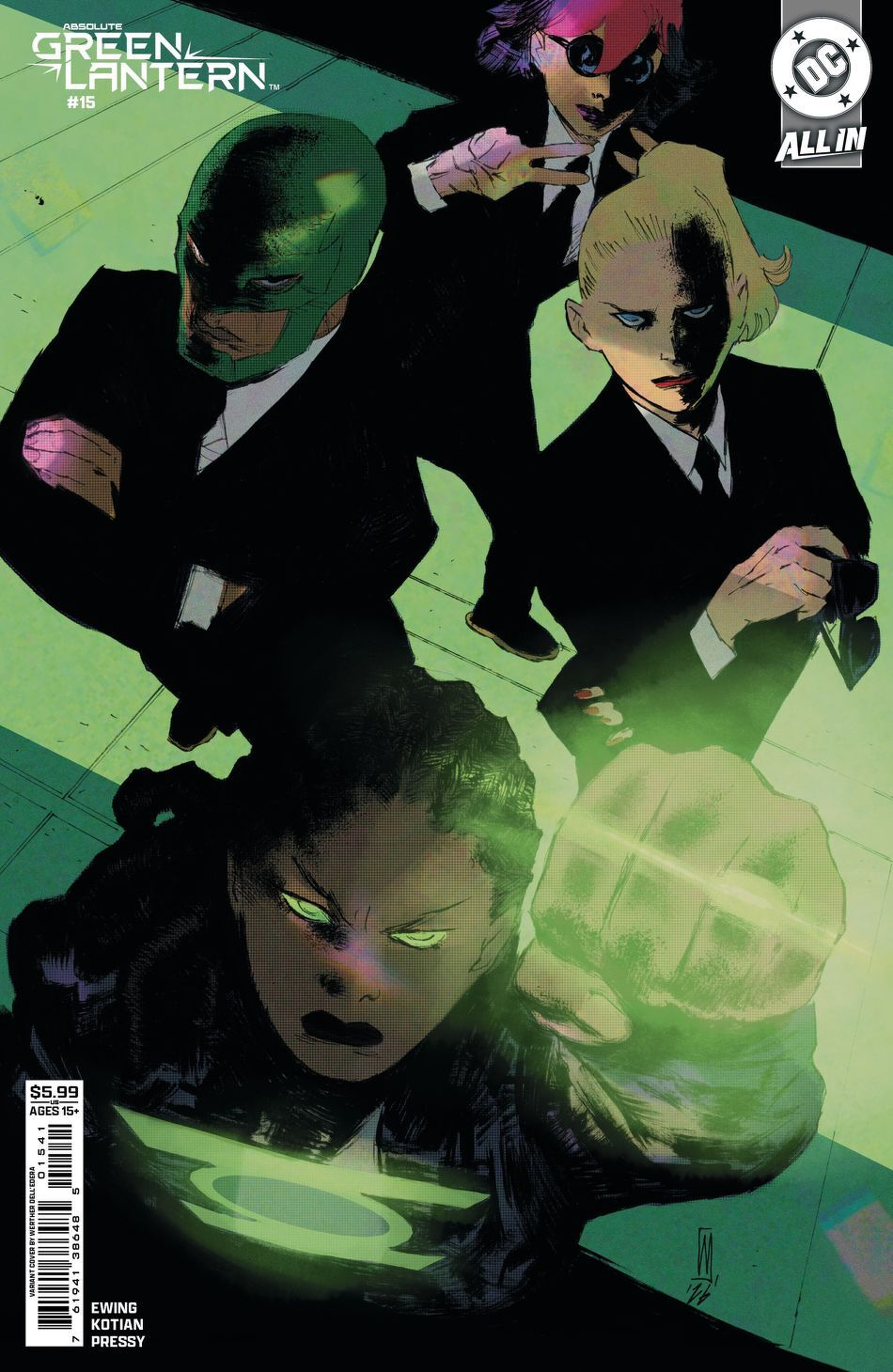 Absolute Green Lantern #15 (Cover D Werther Dell'Edera Card Stock Variant)