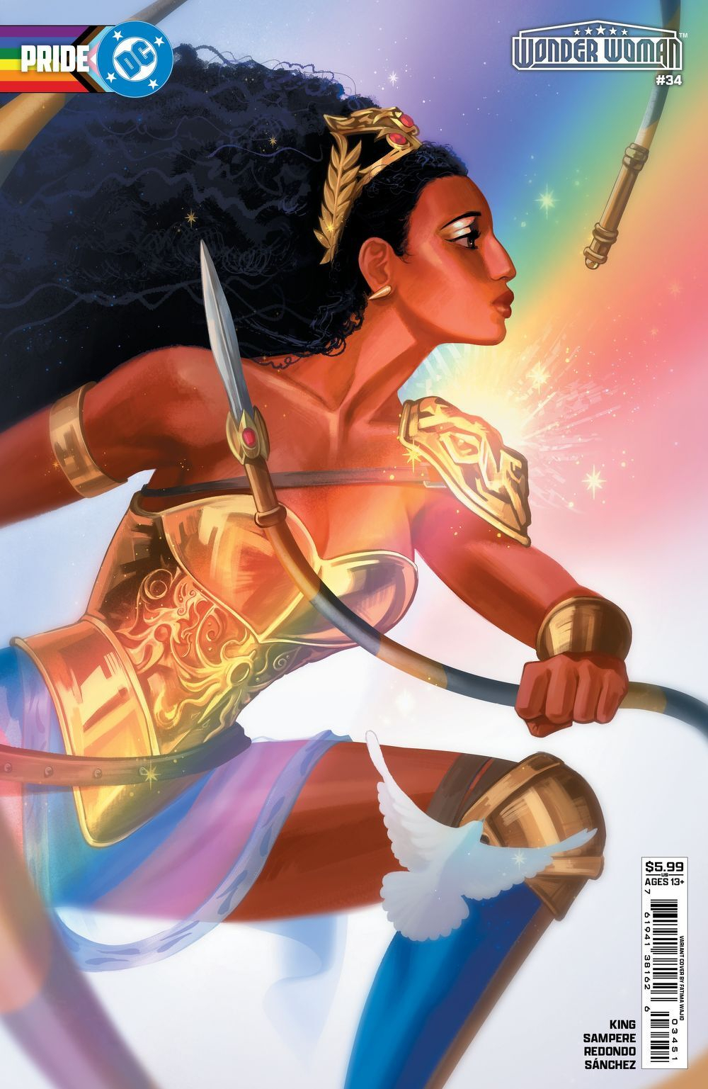 Wonder Woman #34 (Cover E Fatima Wajid DC Pride Card Stock Variant)