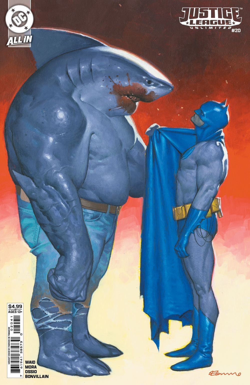 Justice League Unlimited #20 (Cover D Fabrizio De Tommaso Card Stock Variant)