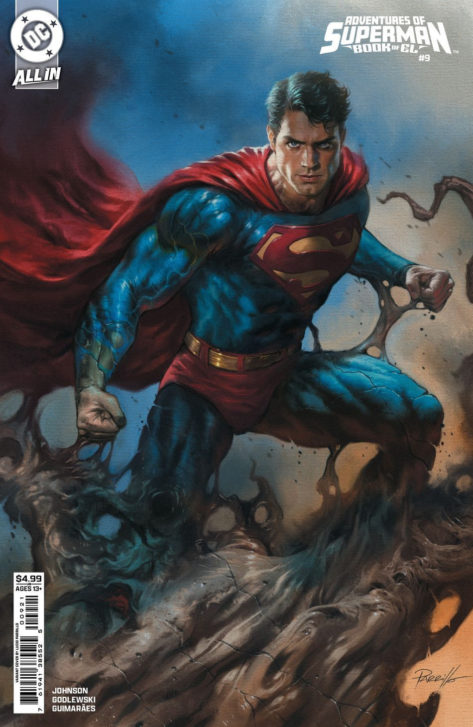 Adventures Of Superman Book Of El #9 (Of 12)(Cover B Lucio Parrillo Card Stock Variant)