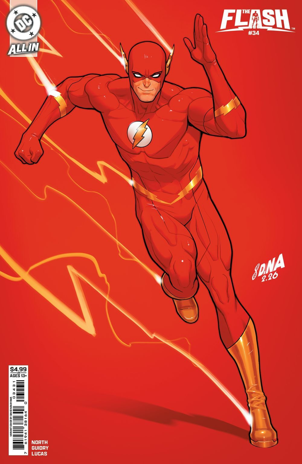 Flash #34 (Cover C David Nakayama Card Stock Variant)