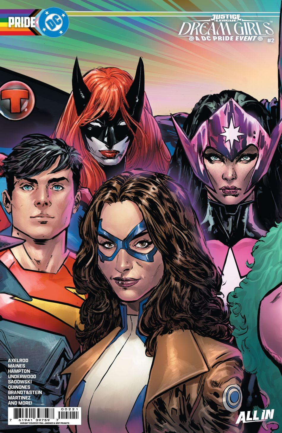 Justice League Dream Girls A DC Pride Event #2 (Of 4)(Cover B Phil Jimenez Connecting Card Stock Variant)