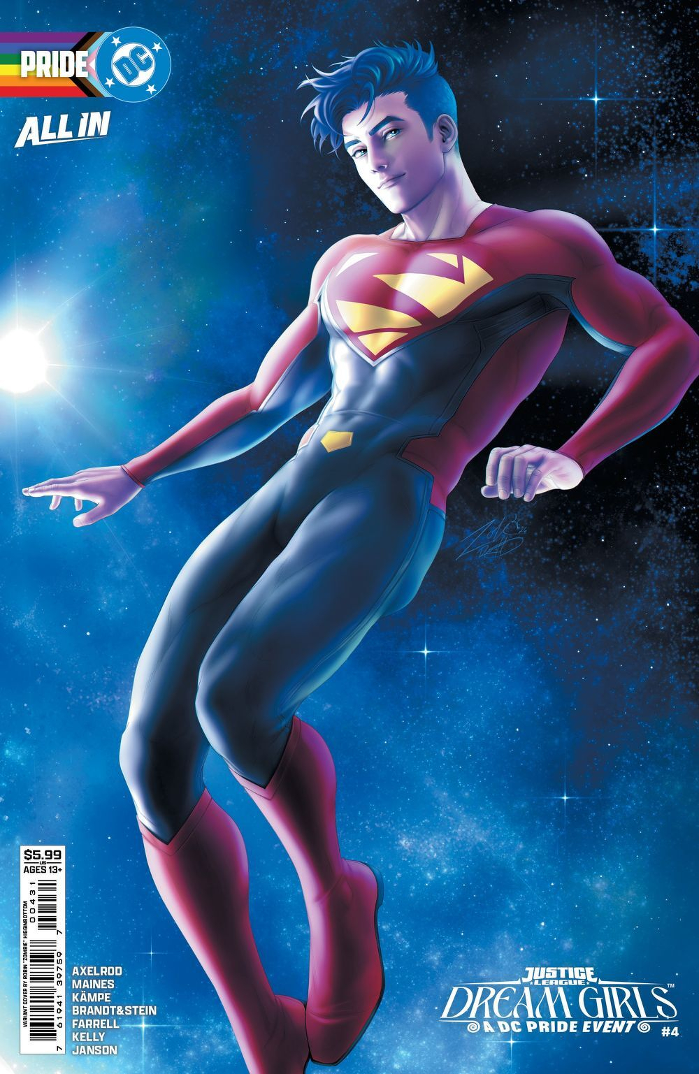 Justice League Dream Girls A DC Pride Event #4 (Of 4)(Cover C Robin Zombie Higginbottom Card Stock Variant)