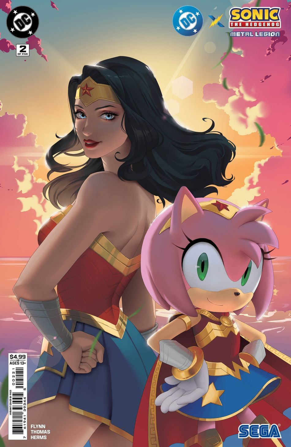 DC x Sonic The Hedgehog The Metal Legion #2 (Of 5)(Cover B R1c0 Card Stock Variant)