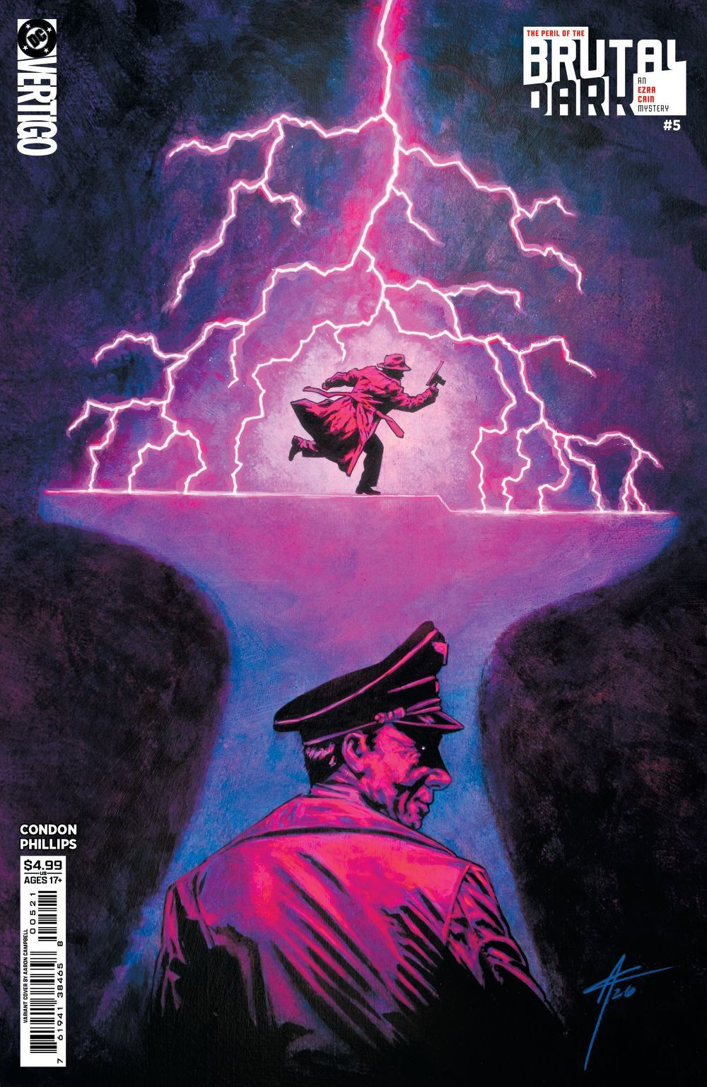 Peril Of The Brutal Dark An Ezra Cain Mystery #5 (Of 6)(Cover B Aaron Campbell Card Stock Variant)