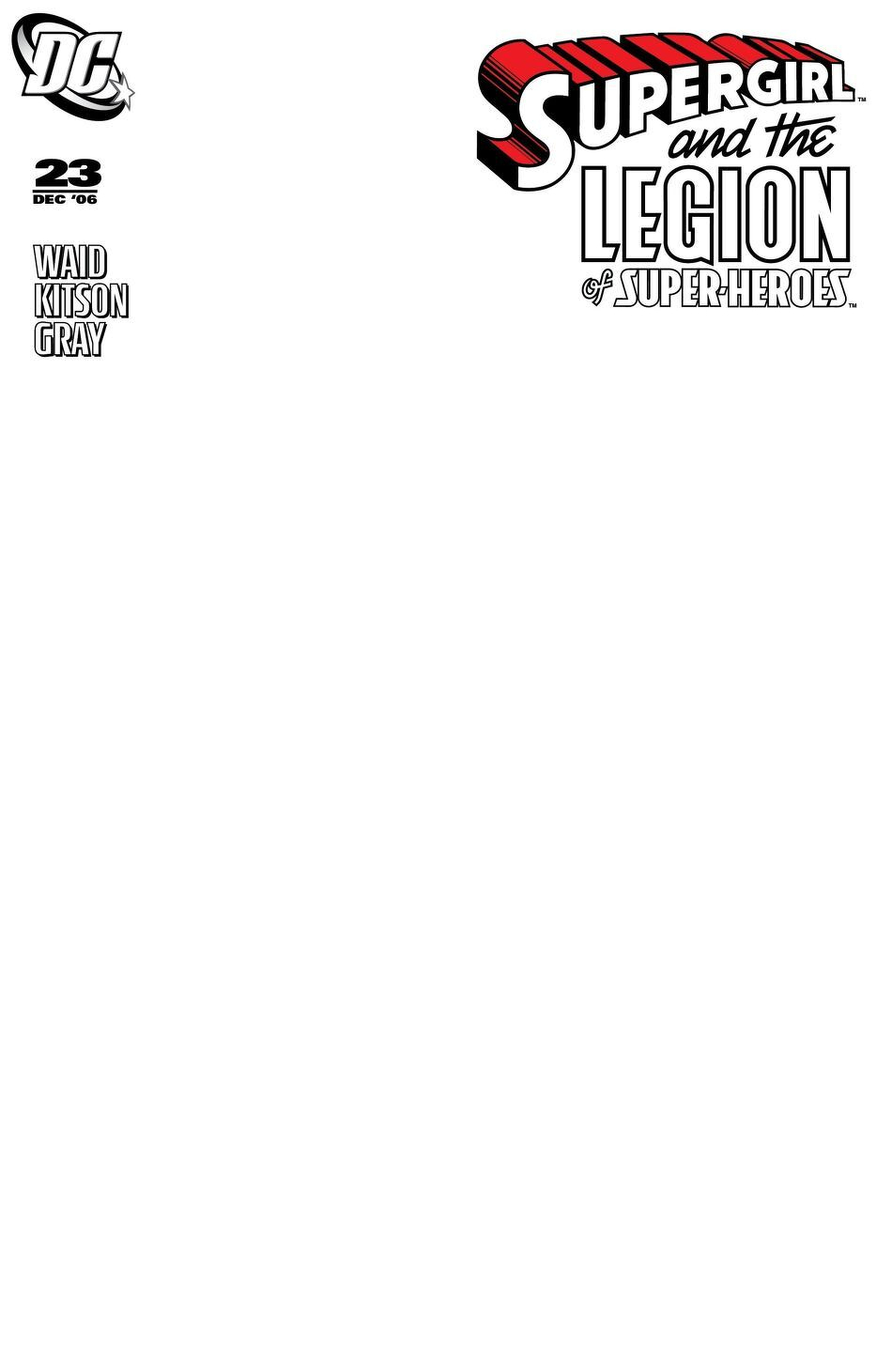 Supergirl And The Legion Of Super Heroes #23 Facsimile Edition (Cover D Blank Card Stock Variant) (find on eBay)