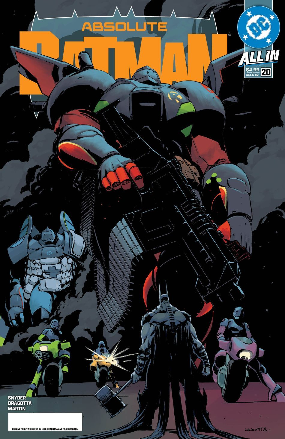 Absolute Batman #20 (2nd Printing Nick Dragotta Logo Color Variant)