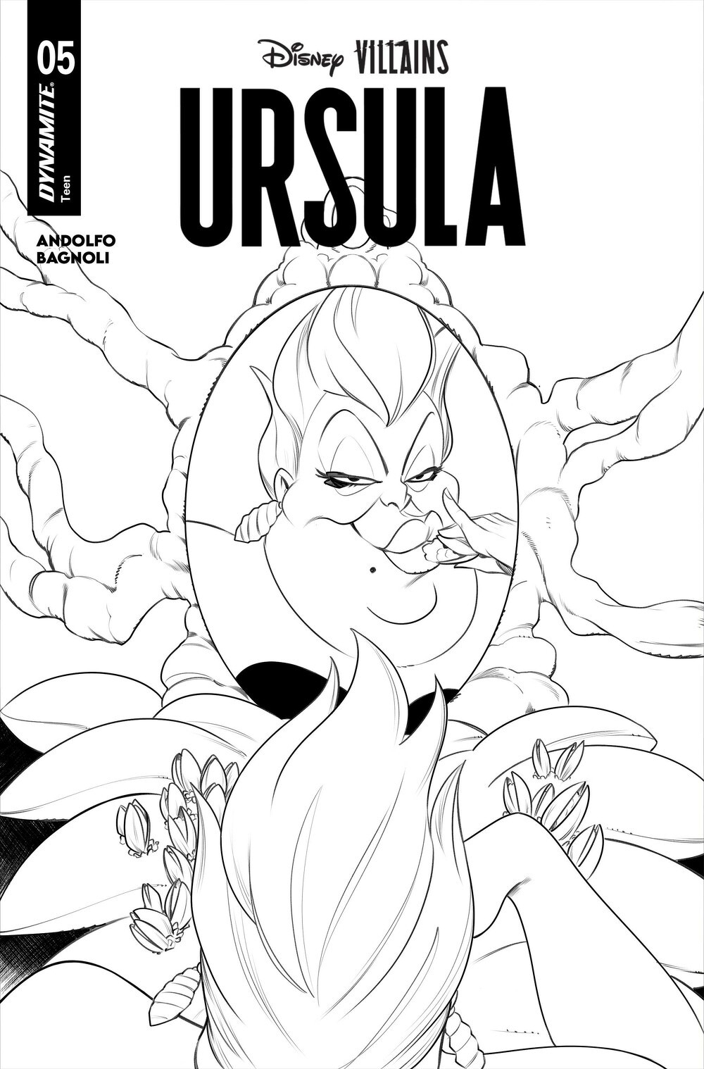 Disney Villains Ursula #5 (Cover G Robert Quinn Line Art Variant)(find on eBay)
