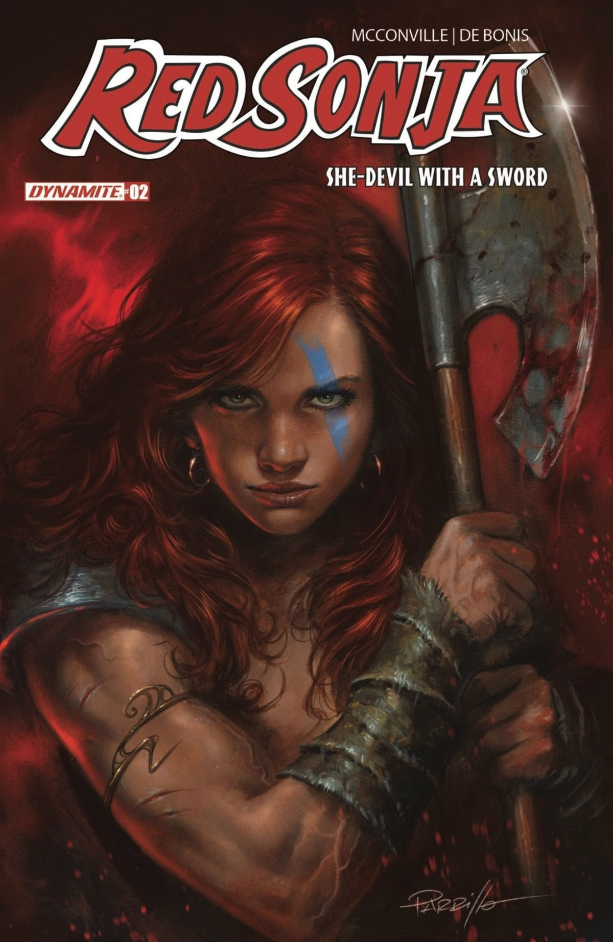 Red Sonja She-Devil With A Sword #2 (Cover ZA Lucio Parrillo Foil Variant)(find on eBay)