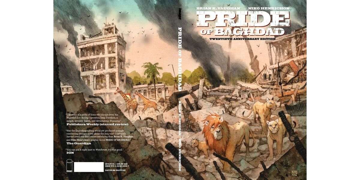 Pride Of Baghdad The 20th Anniversary Deluxe Edition HC (Cover A Nico Henrichon Mass Market Variant)