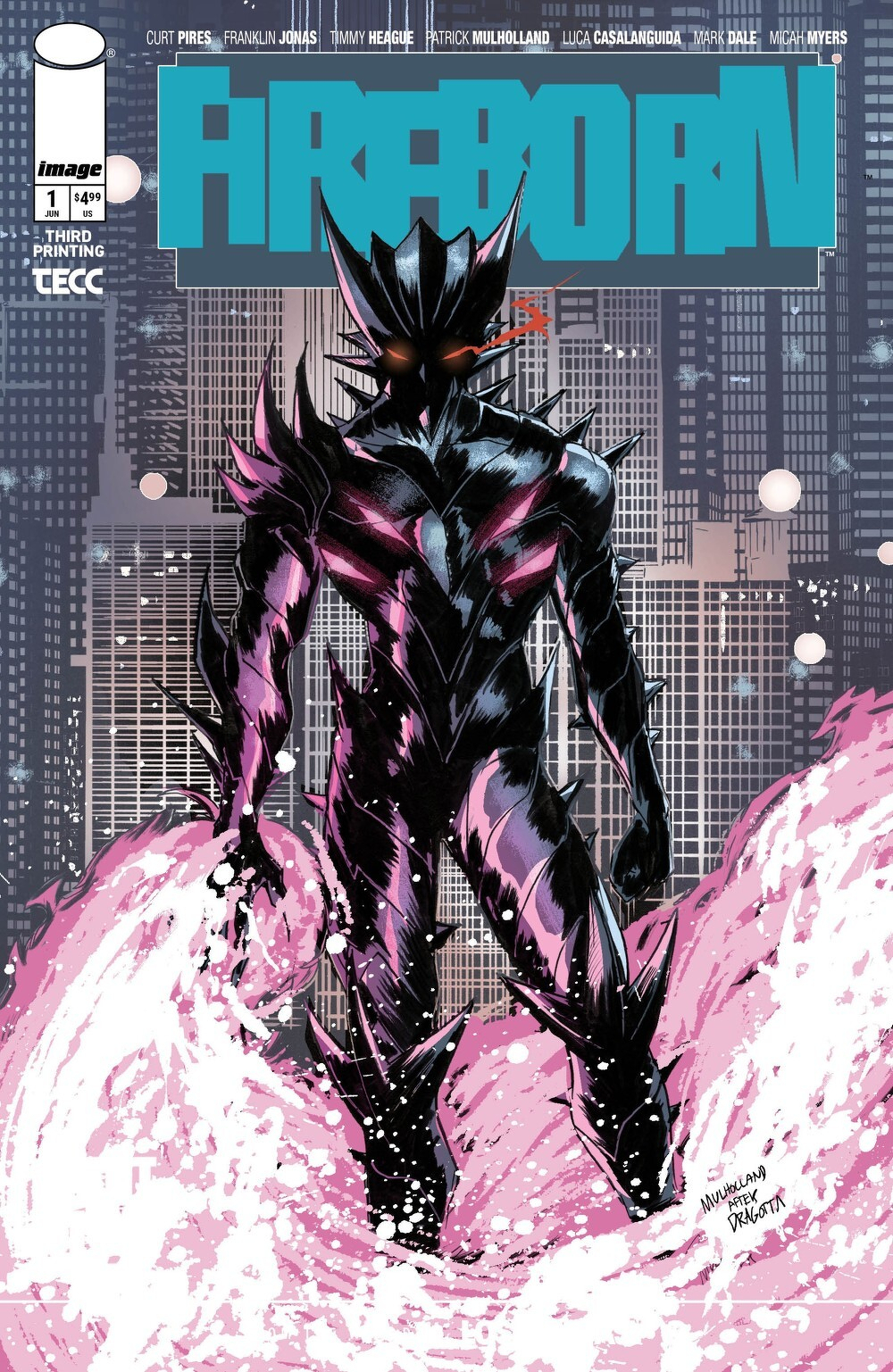 Fireborn #1 (3rd Printing Cover A Patrick Mulholland)(find on eBay)