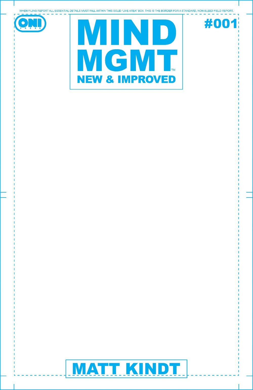 Mind MGMT New And Improved #1 (Cover D Blank Variant)
